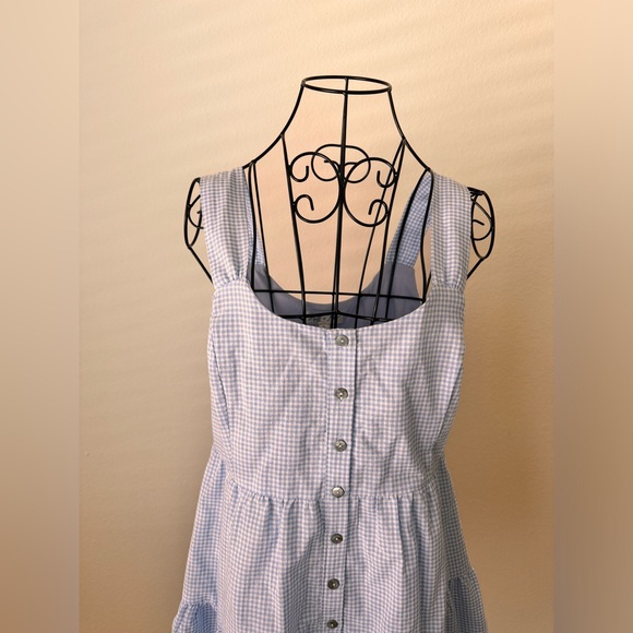 She & Sky Blue and White Romper - Picture 3 of 6